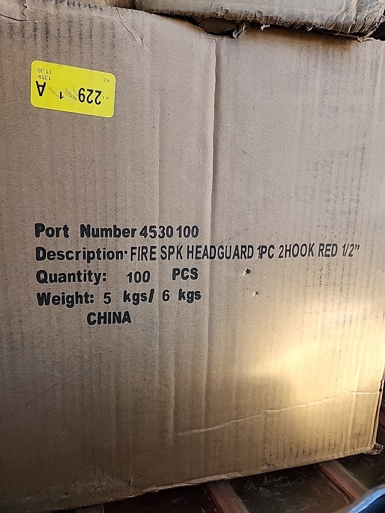 Fire Sprinkler Head Cage Guard Red