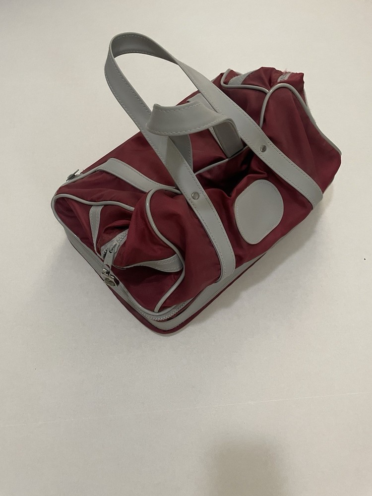 Vintage Austad’s Red Carry On Bowling Bag