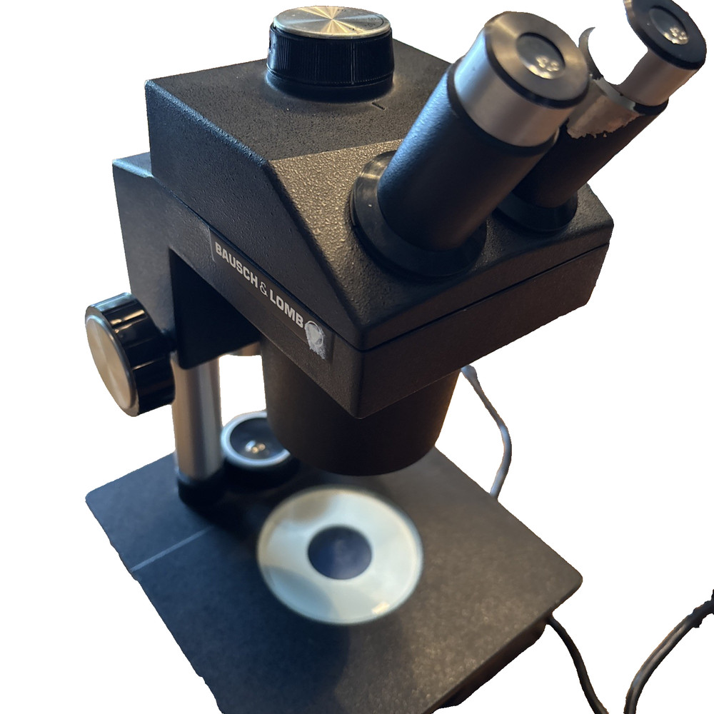 Bausch and Lomb Stereoscope Microscope Head and base