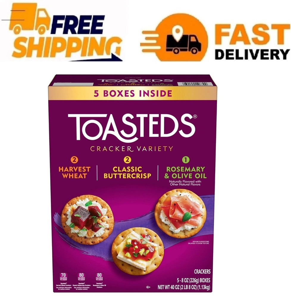 Kellogg's Toasted Variety Pack Crackers, 40 oz.