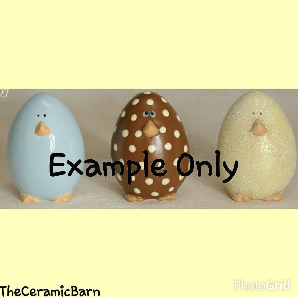 Easter Egg Chick Ready To Paint Ceramic Bisque Easter Egg Easter Craft DIY
