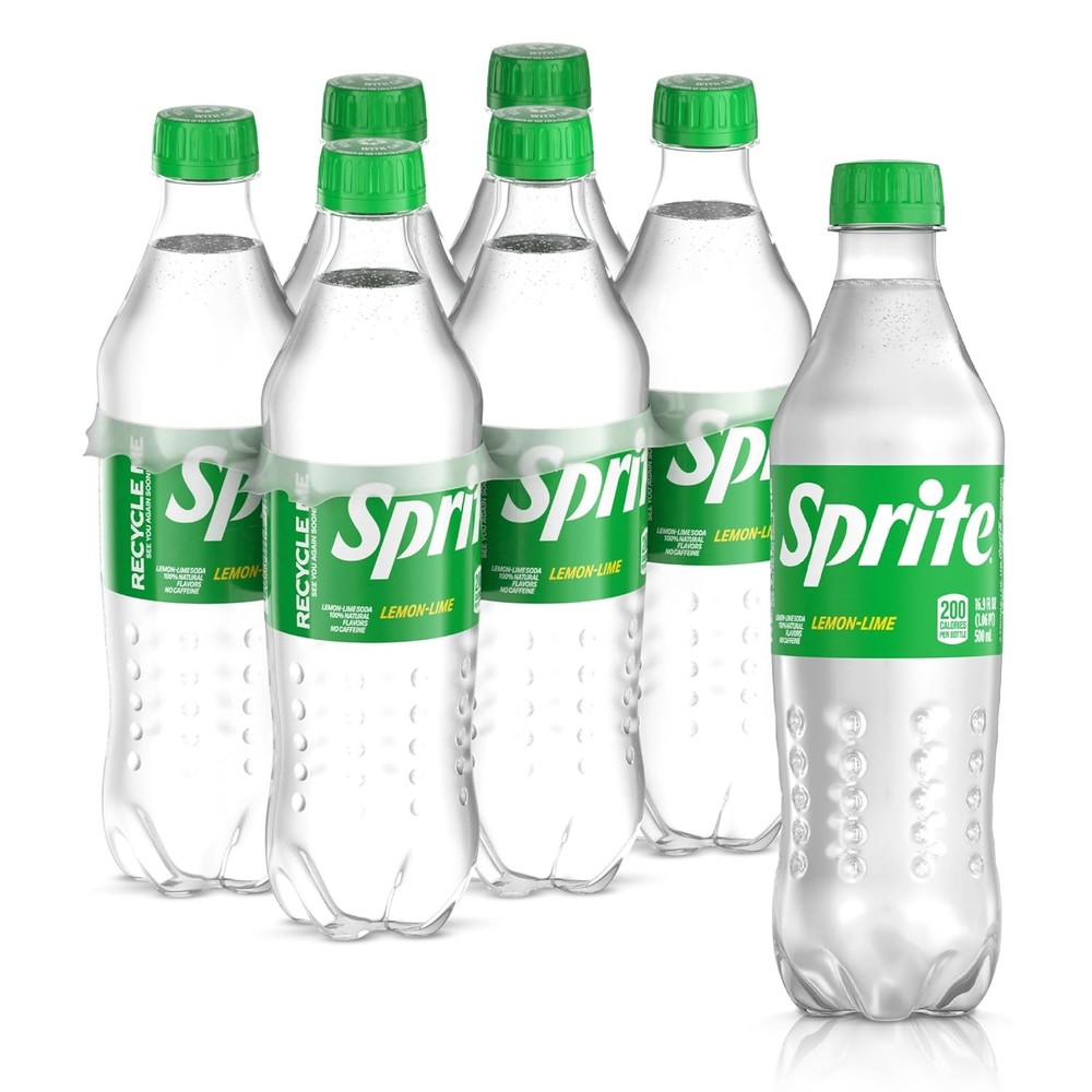 Sprite Lemon Lime Soda Soft Drinks, 16.9 fl oz, 6 Pack