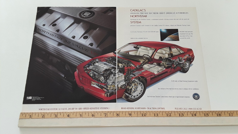 CADILLAC ELDORADO ORIGINAL 2 PAGE 1993 AD
