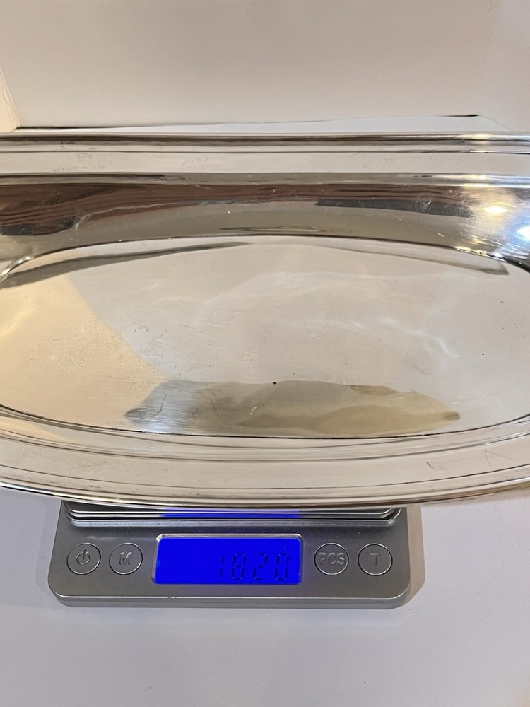 Sterling Silver Long Basket Tray 182 G