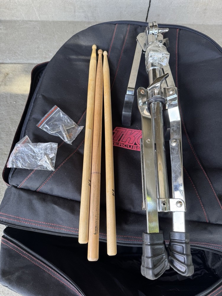 TKO Percussion 14” Snare Drum Kit w/ Backpack, Stand & Sticks