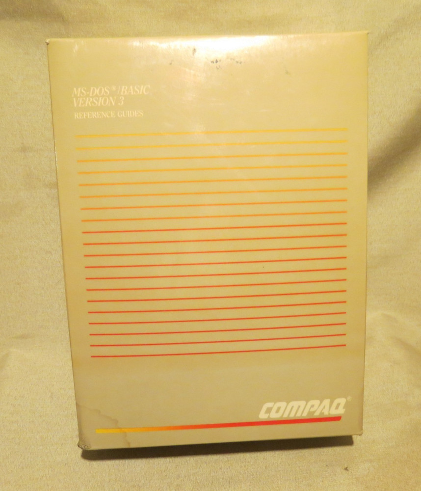 NOS SEALED BOX Vintage Compaq MS-DOS Version 3 Reference Guide