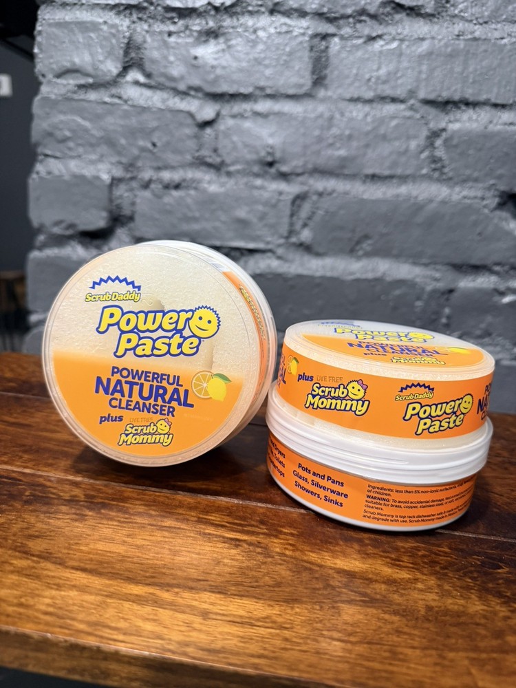 Scrub Daddy Power Paste with Scrub Mommy Powerful Natural Cleaner