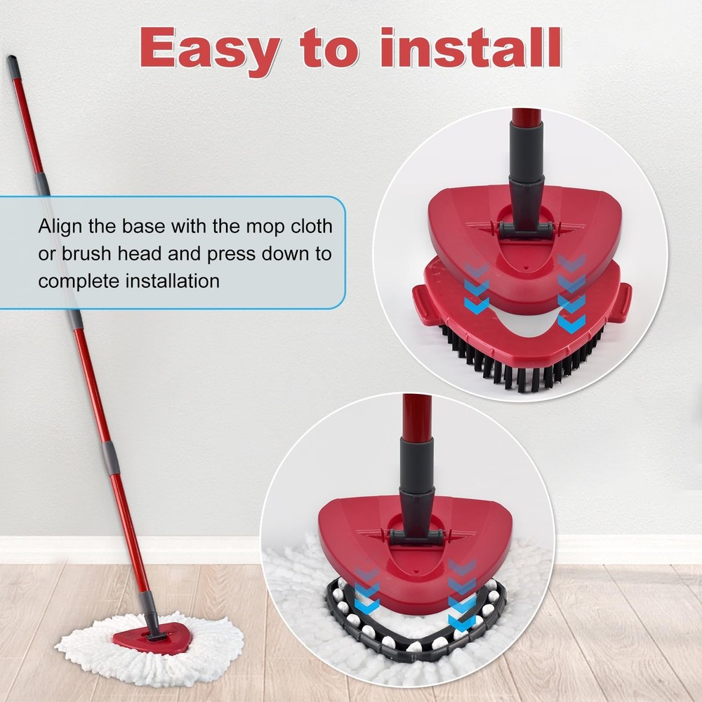 Mop Replace Head Mop Handle for O Cedar Mop, Mop Replacement for Ocedar Spin ...