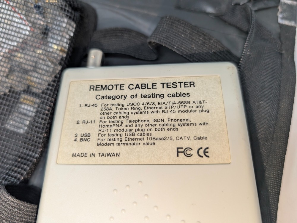Lan Tester Tool Kit W/ Crimpers Cutters & Remote Cable Tester