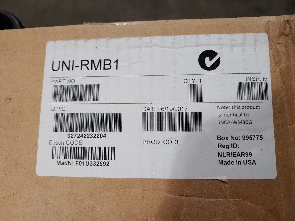 SONY UNI-RMB1 Parapet Mount Bracket White