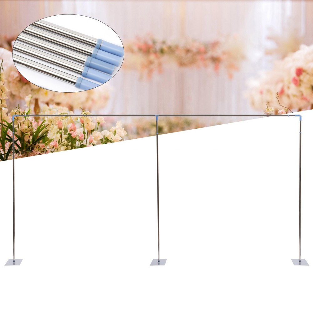 10x20ft Backdrop Stand Pipe Kit Background Support Curtain Frame w/Steel Base