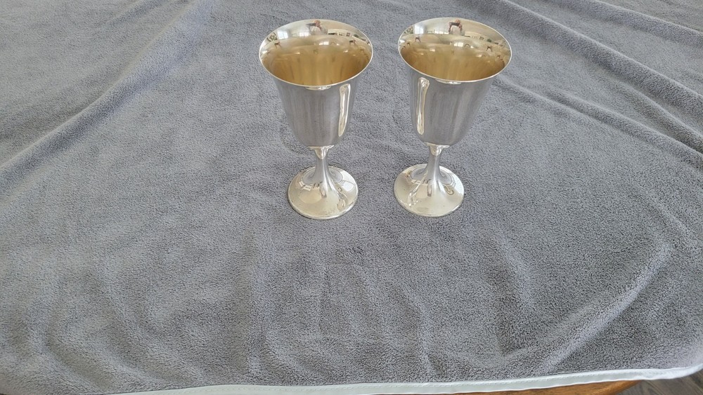 Gorham Puritan 272 Sterling Silver Water Goblets