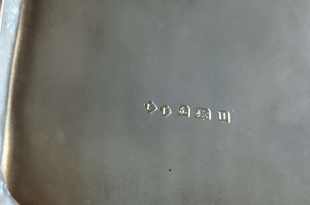 Beautiful Sterling Silver Cigarette Case Birmingham Hallmarked