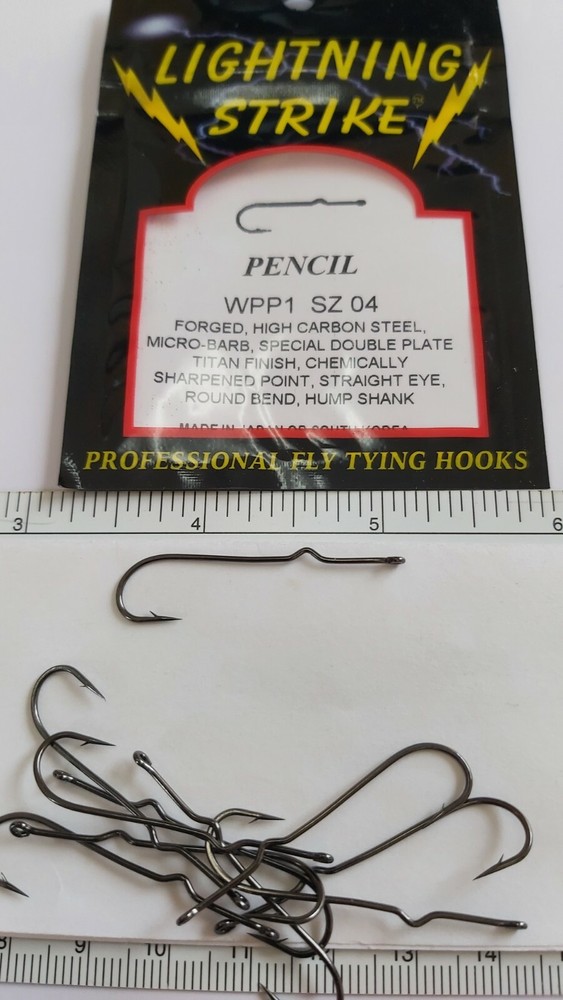 WAPSI  10 hooks   " POPPER HOOKS "  Size : 04   Pencil