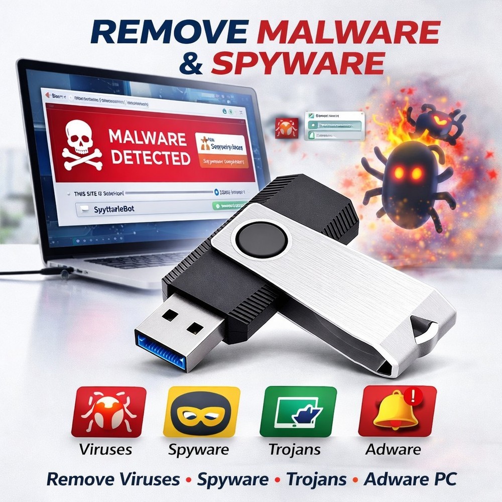 Ultimate Computer Repair Toolkit USB | Bootable Recovery & Diagnostics | 5 PACK