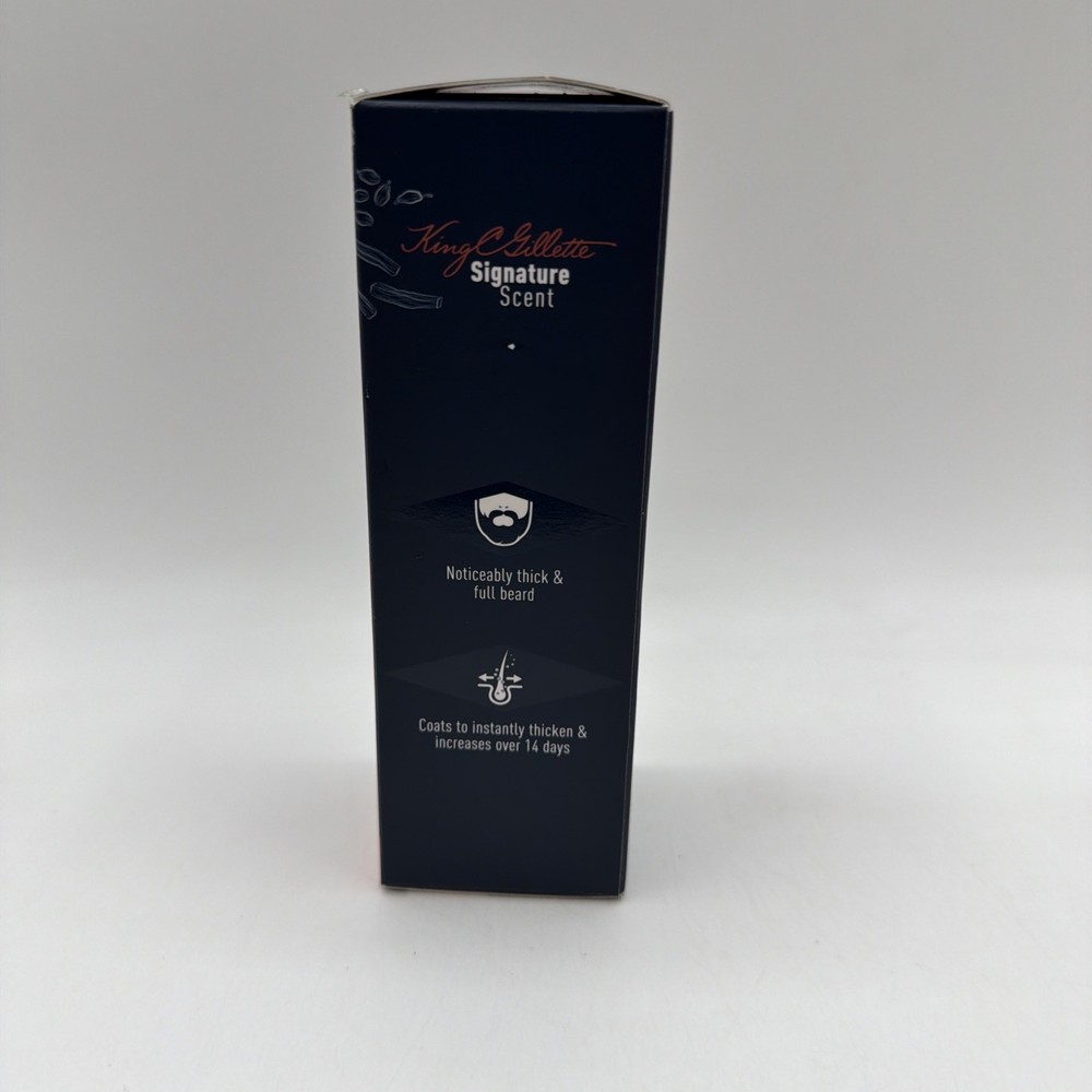 King C Gillette Beard Thickener Vitamin B complex and Caffeine 1.7 oz 1 Pack