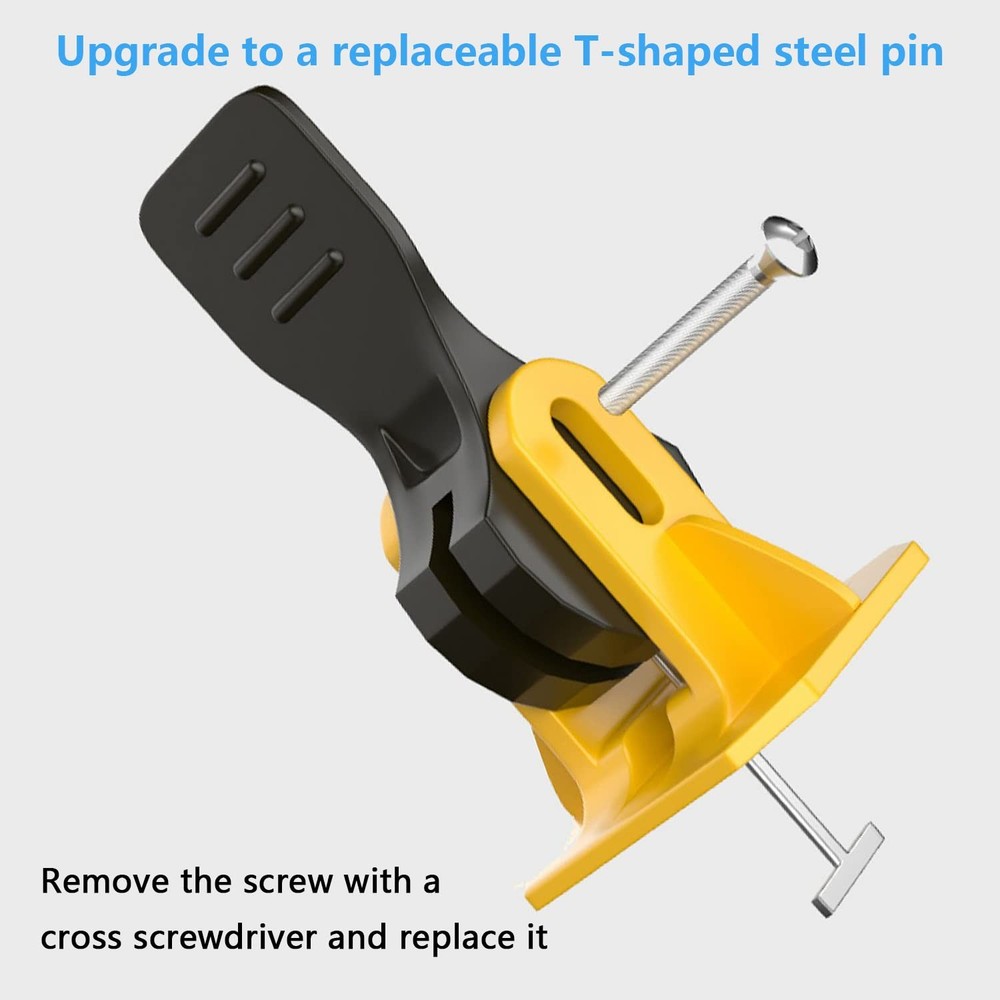100PCS Tile Spacers Leveling System Set, 100 Reusable Tile Levelers+50 Replac...