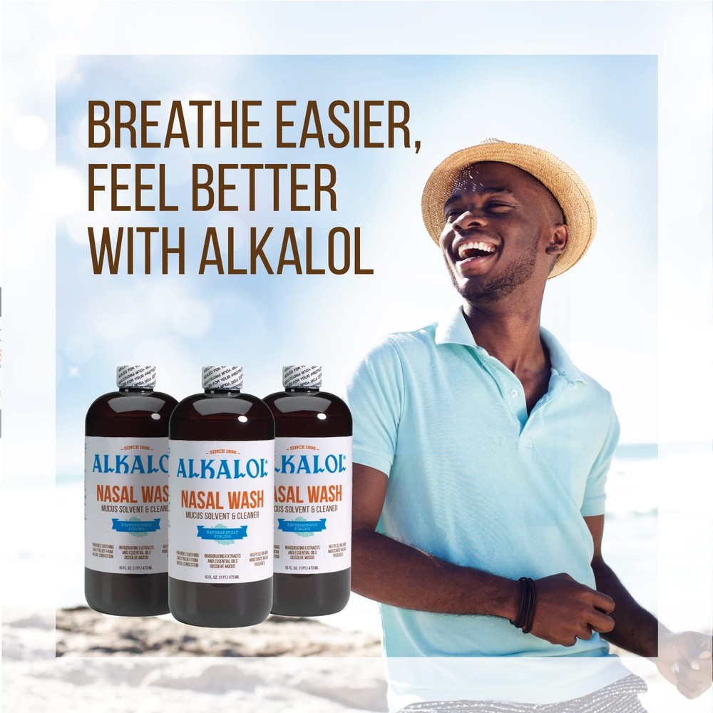 "Alkalol Solution Original Nasal Wash, 3 Count -16 fl oz"