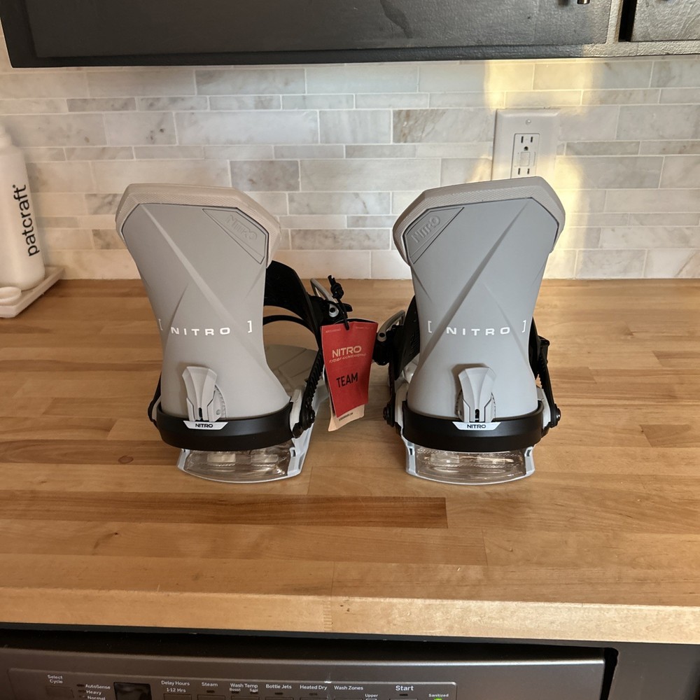 Nitro Team Men's Snowboard Bindings, Grey, Medium  MY26