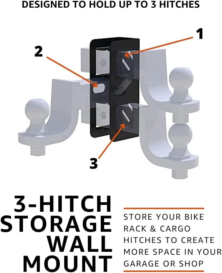 Wall-mounted trailer hitch receiver