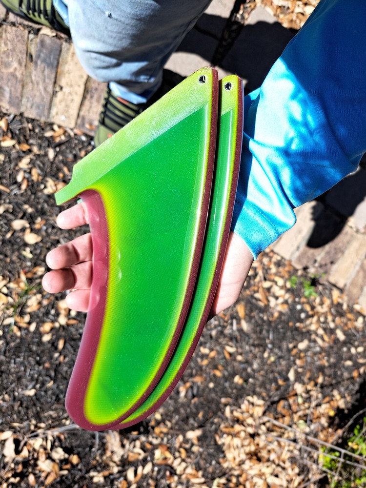 Colorful Surfboard Fin