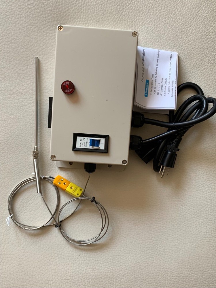 Plug & Play Powder Coating Paint Temperature Controller Gas Oven 6" Tip Probe