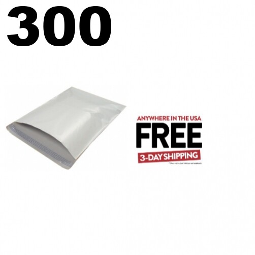 300 #1 White 6 x 9 Poly Mailers ** 1-3 DAY