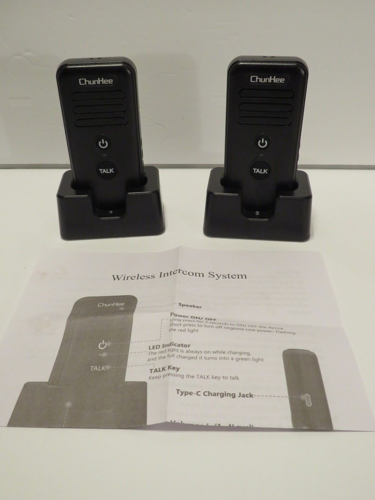 ChunHee Intercoms Wireless System Use for HomeOffice/Elderly 2Way Communication