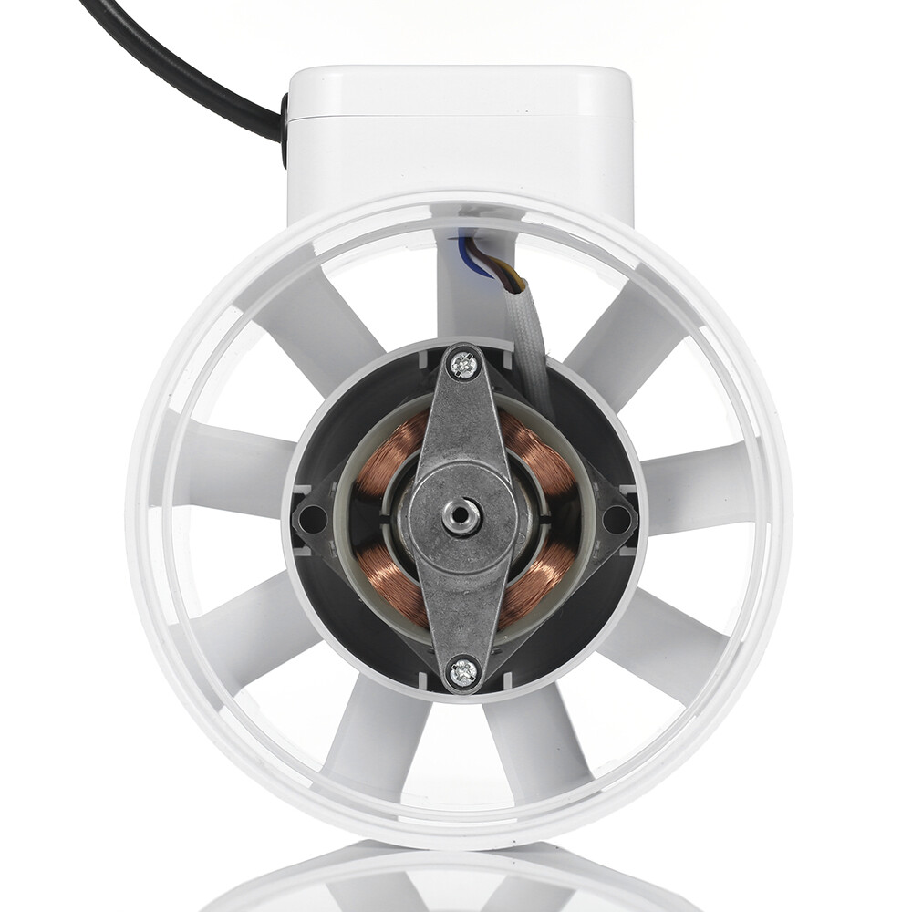 4'' Inline Duct Fan - Quiet, Waterproof Blower for Efficient Air Circulation