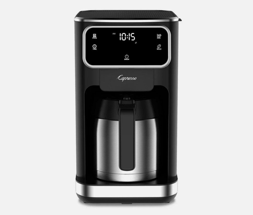 Capresso 10-Cup Touchscreen Coffee Maker with Stainless Thermal Carafe -Mint