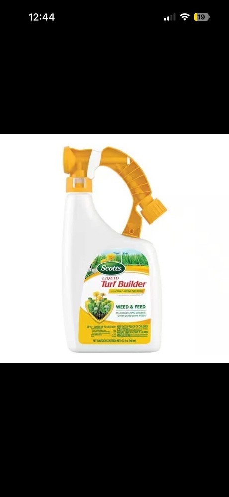 Scotts 32oz Liquid Turf Builder & Weed Control- Powerful Fertilizer ,Weed Killer