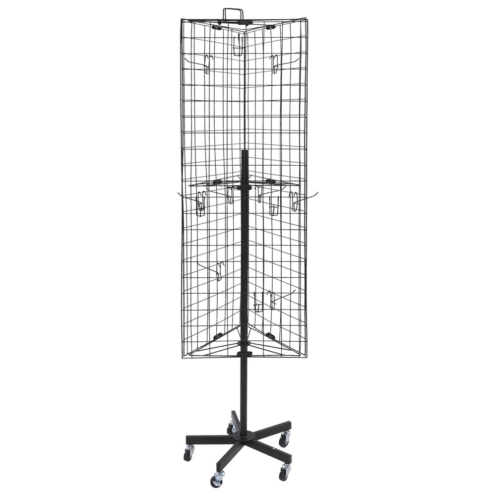 Triangular Grid Panel Display Stand, Floor Standing Gridwall Display Stand