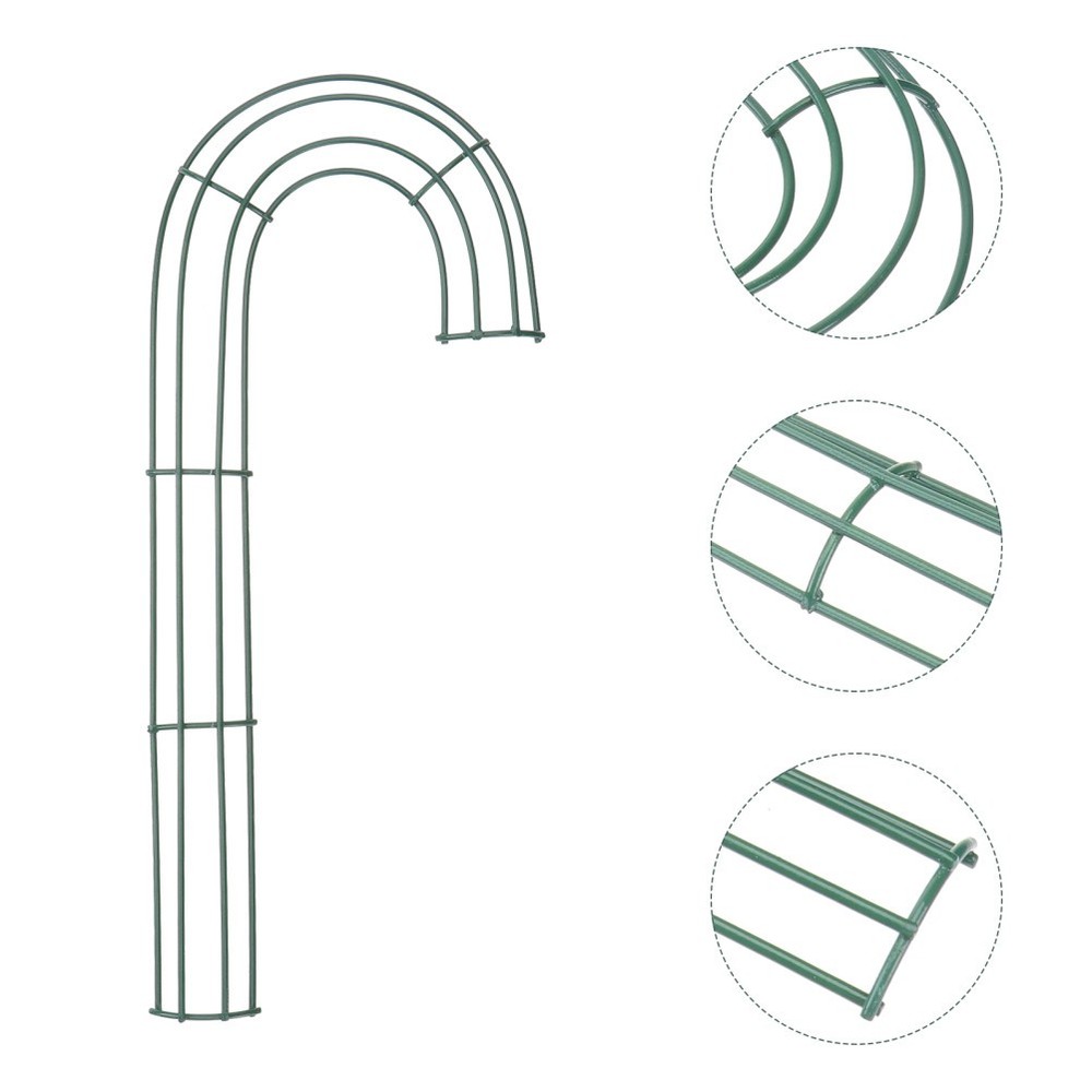 4Pcs Cane Iron Wreath Frame DIY Wreath Accessory Christmas Accessory