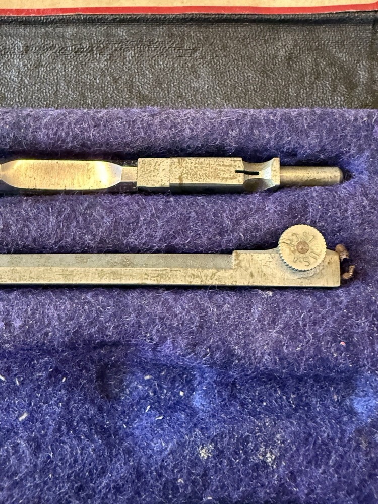 Vintage Frederick Post Excelsior 704 Drafting Compass Set Complete