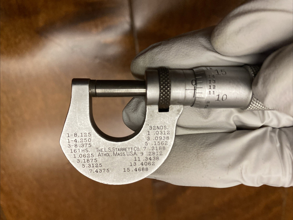 L.S. Starrett 232 Outside Micrometer