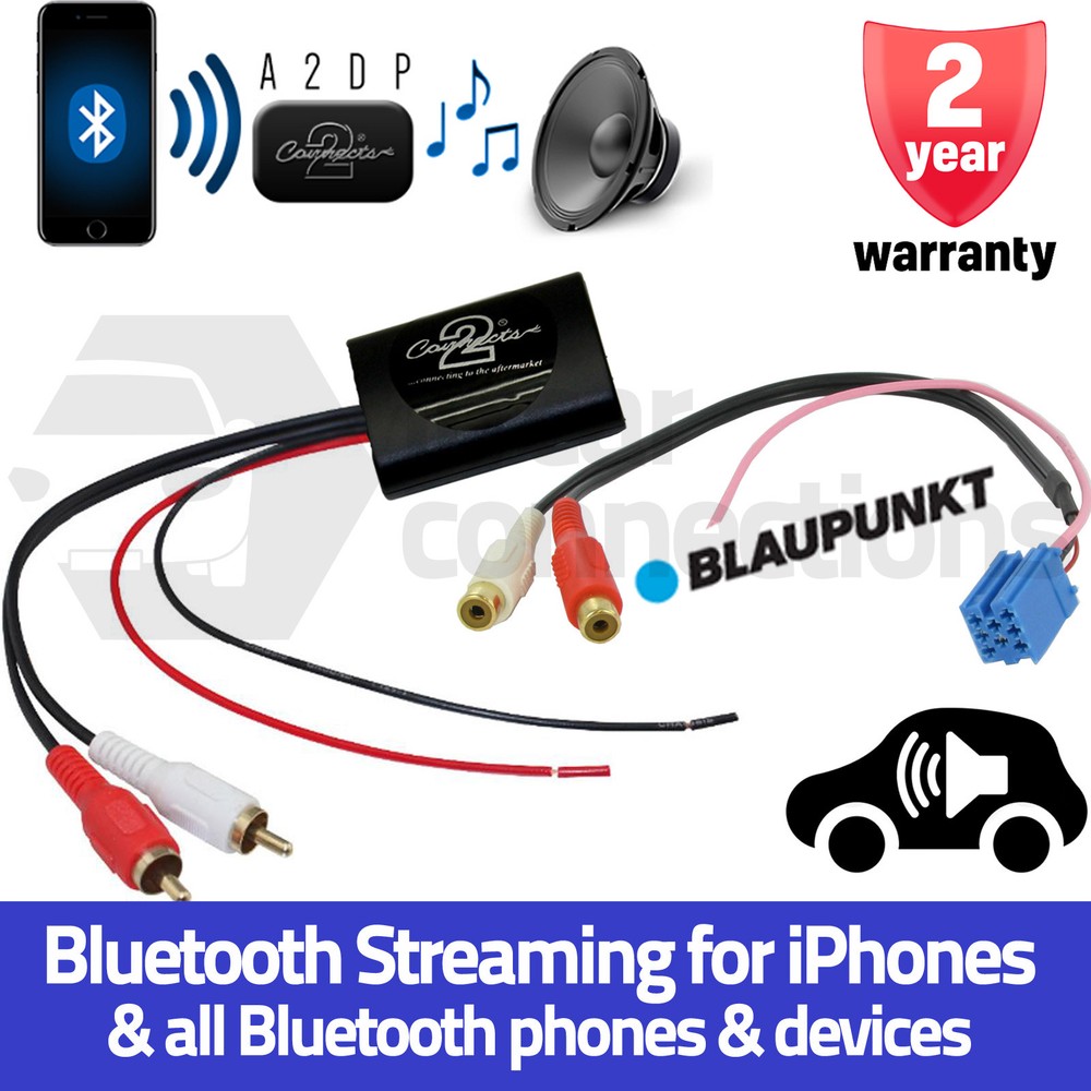 Blaupunkt Bluetooth A2DP Music Streaming Interface Adapter for radio AUX inputs