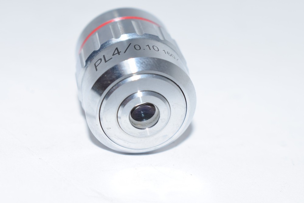 4X Pl 4/0.10 Microscope Objective Lens PL4 160/-
