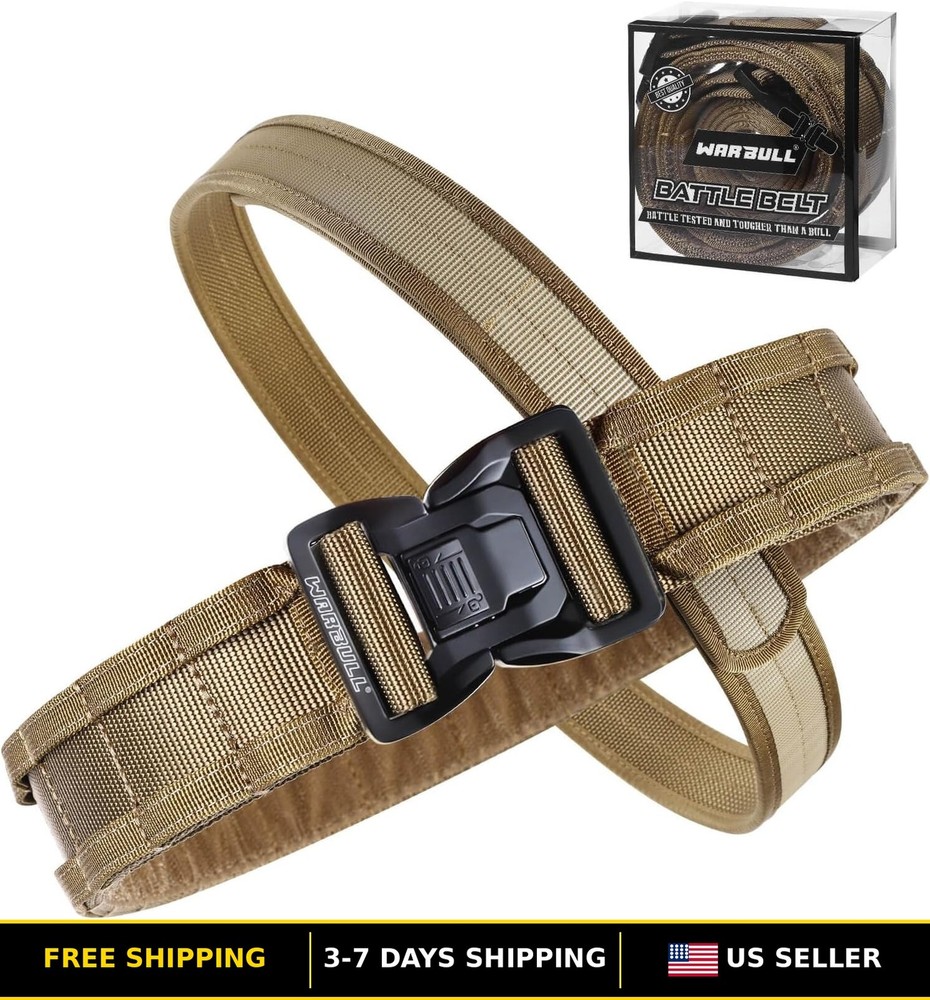 Tactical Molle Belt 2" Quick Release Gun Belt w/Secure Locking - Adjustable