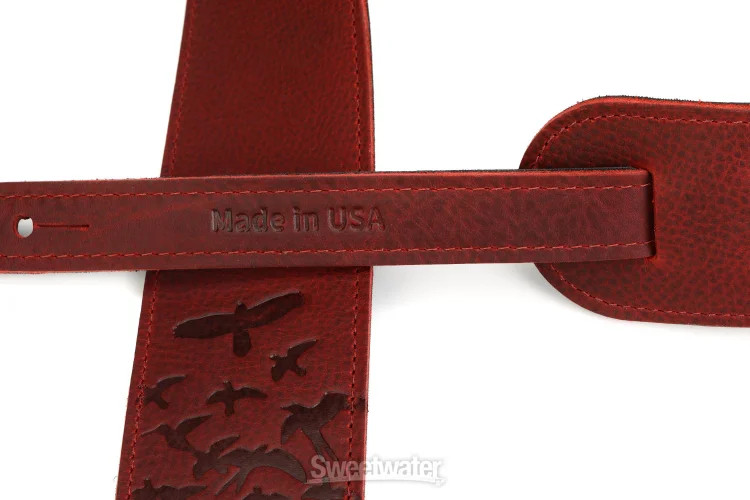 PRS Leather Bird Swarm Strap - Rust