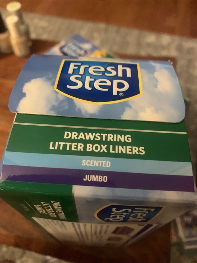 Fresh Step Drawstring Litter Box Liners Scented, Jumbo Size, 36" x 19"