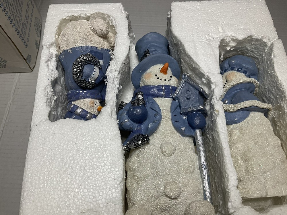 snowman candle holders