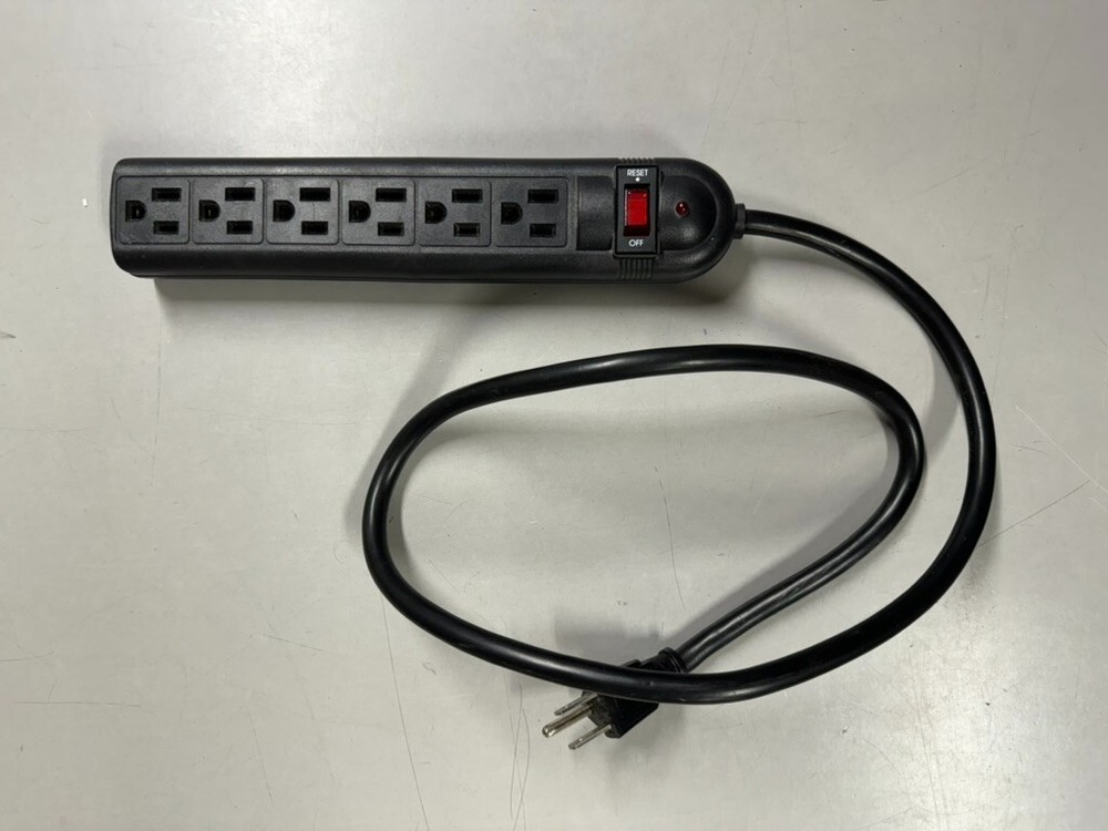 BB-05-5 Surge Protector Black Extension Cord Cable - 3 ft