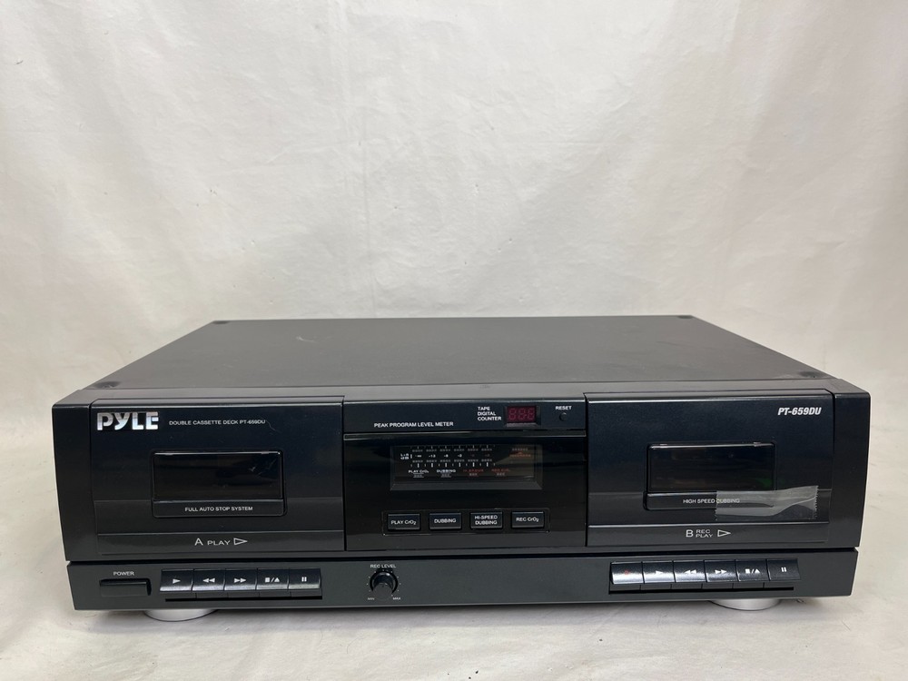 Pyle Double Cassette Deck PT-659DU