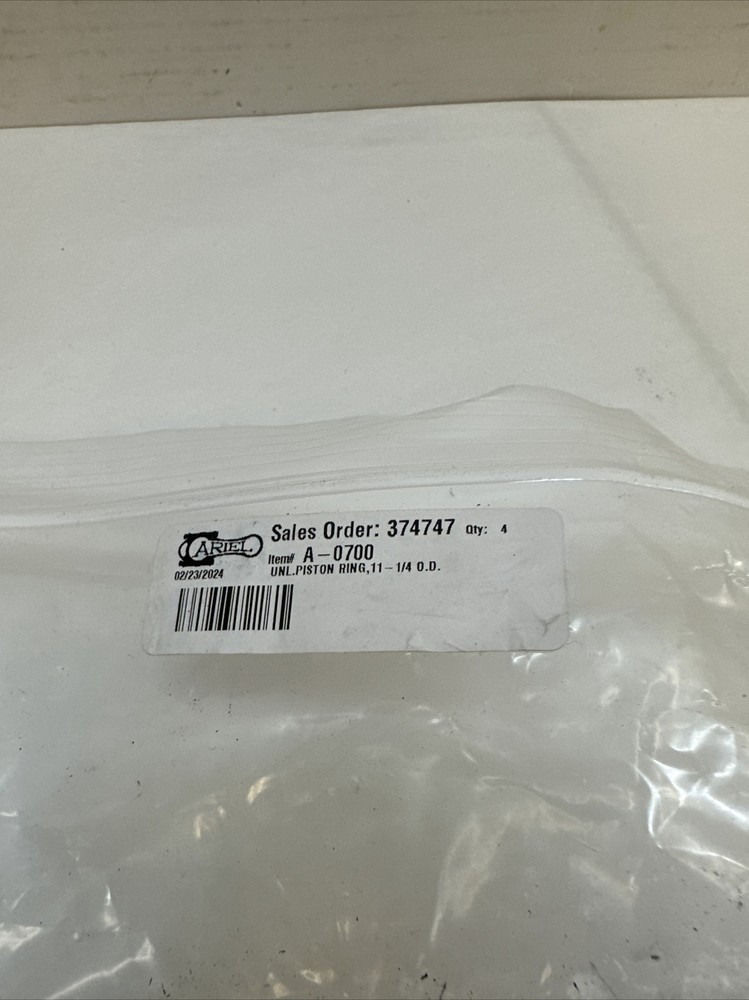 A-0700 Unloader Piston Ring VVCP for Ariel Compressor 11.250"