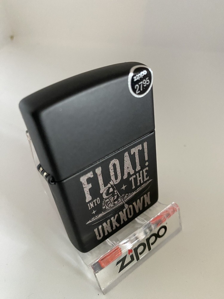 Zippo Float The Unknown On A Black Matte 2022 Lighter