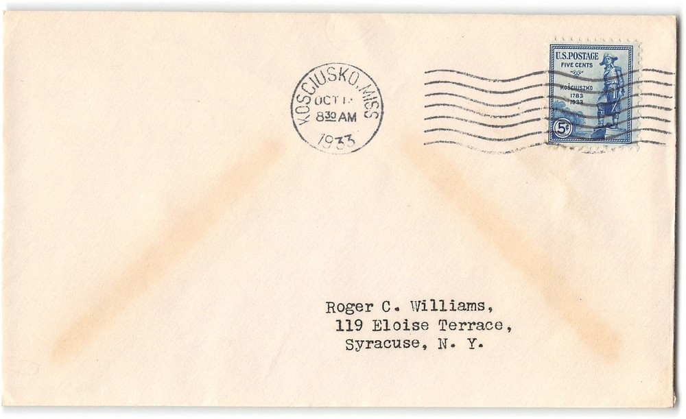 US #734 FDC, 1933