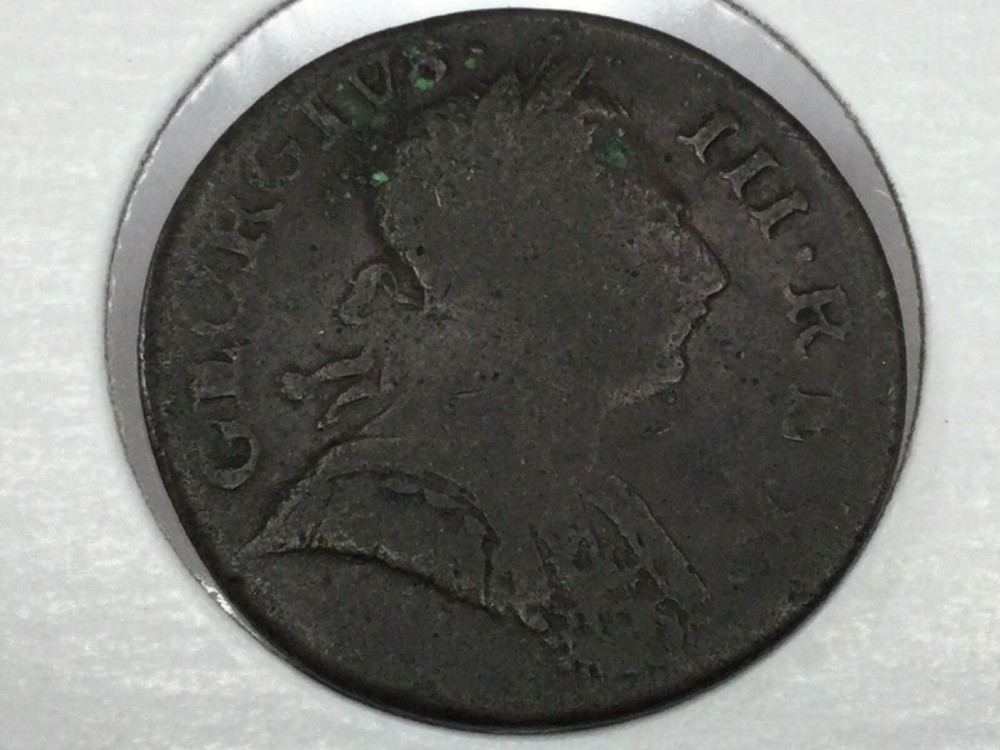 1772 George III Half Penny