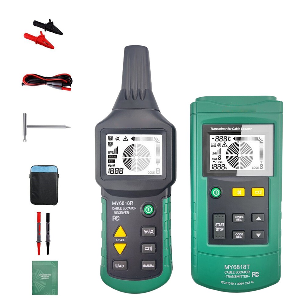 Underground Wire Locator Tester Detector Pro Cable Pipelines Tracker 1 Set