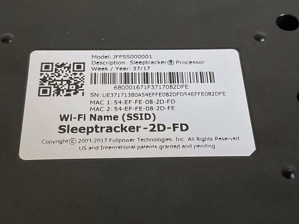 BeautyRest SmartMotion Base AUTHENTIC Processor JFPSS000001 Sleeptracker NEW