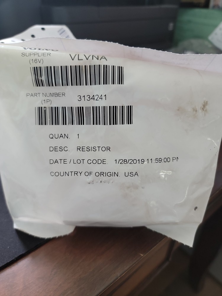 Volvo Blower RESISTOR 3134241